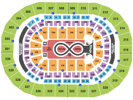 Paycom Center Katy Perry Seating Chart